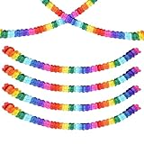 6 Stück Bunt Girlande Papier Deko, karneval deko, Bunt Papiergirlande Dekos, Hängenden Deko Garlanden für fasching faschingsdeko girlande girlanden hochzeit Geburtstag Party Hochzeit Urlaubsdekoration