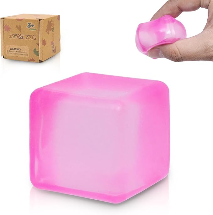 Graphinza Squeeze Toys Squishy Cubes Ice Cube Fidget Toy，Squishy Cubes Squeeze Toys，Sensory Fidget Toys Stress Cube Anxiety Relief for Kids and Adults...