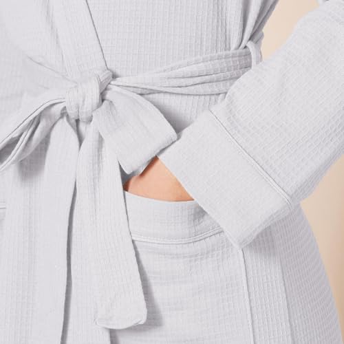 Image of Amazon Essentials Women's Lightweight Waffle Full-Length Bath Robe with Pockets (Available in Plus Size)
