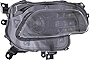 Evan-Fischer Headlight Assembly Compatible with 2014-2017 Jeep Cherokee Halogen with Black Trim Passenger Side