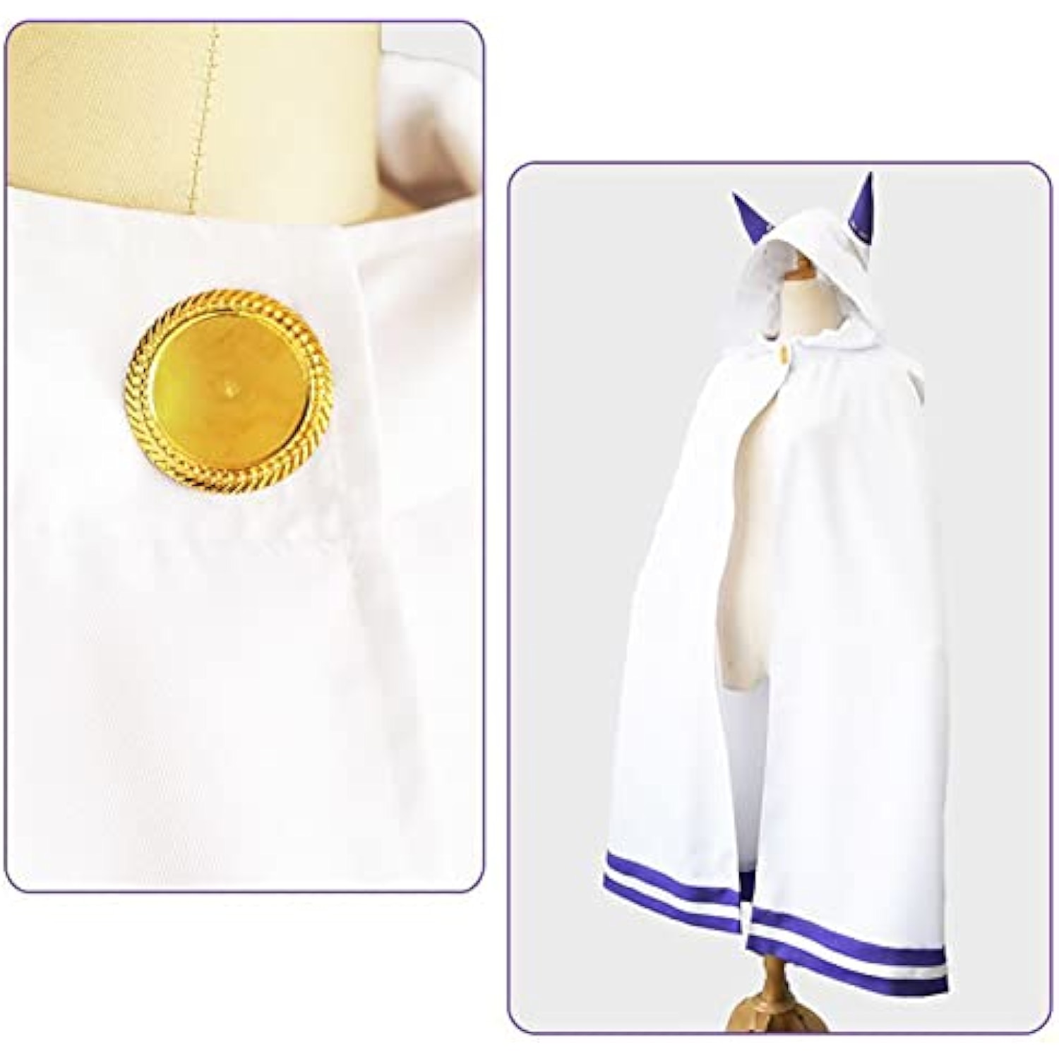 [milky time] Re:ゼロから始める異世界生活 エミリア リゼロ コスプレ ハロウィン Emilia (エミリア,マント) 詳細画像5