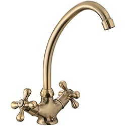 Fregadero Retro Mezclador de fregadero retro de latón cepillado FEDLEEN by Eurosanit