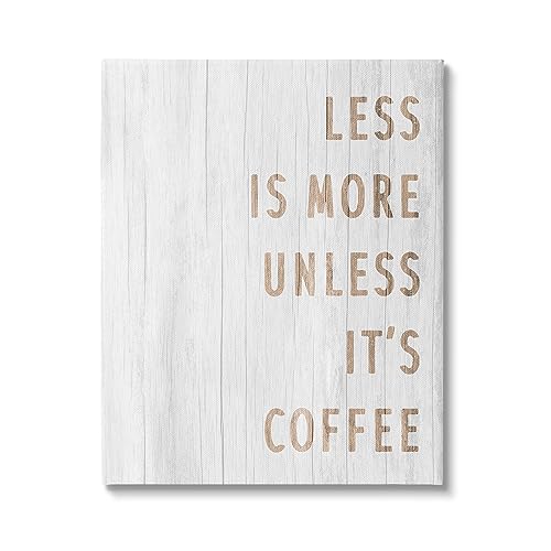 Stupell Industries More Coffee Kitchen Phrase Canvas Wall Art Design by Lil' Rue