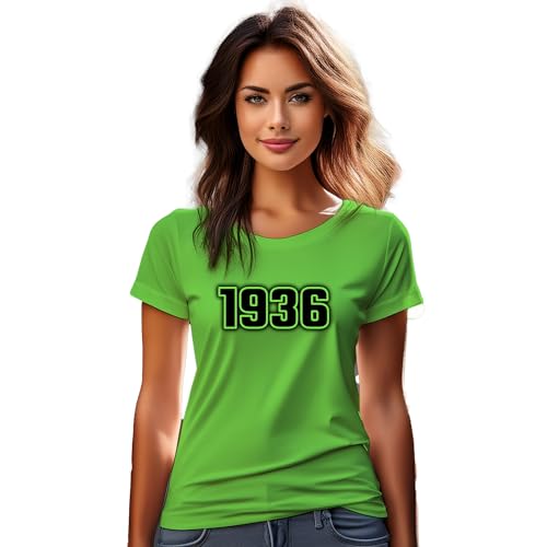 T-shirt 1936 femme vert iris idéal pour vos sorties