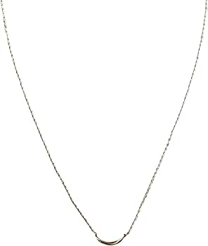 Amazon | [エテ] [レイヤード] K10YG クレセントムーン ネックレス