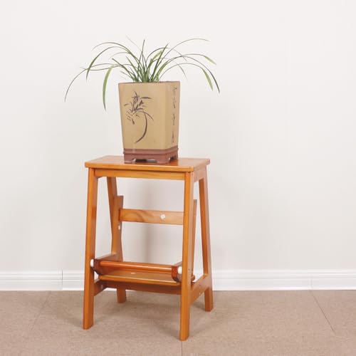 Taburete plegable de madera con diseño sólido y estructura robusta 5