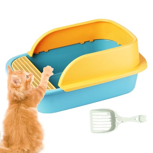 Muuzebsy Caja de de pared alta, cajas de para gatos grandes, resistente a fugas, no pegajosa, gran capacidad, incluye pala