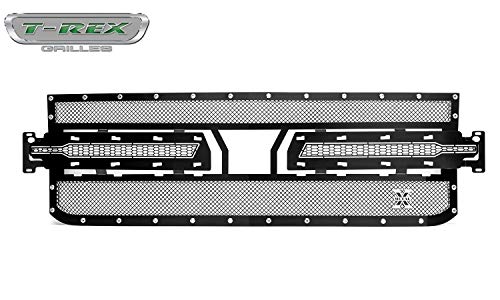 Image of T-Rex 6715631 Large Mesh Steel Black Finish XMetal Grille Insert for Ford Super Duty