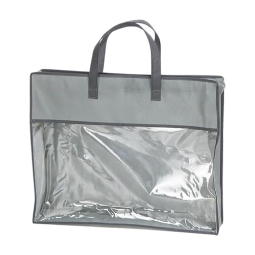 Almacenamiento de edredones individual gris transpirable con cremallera horizontal 2