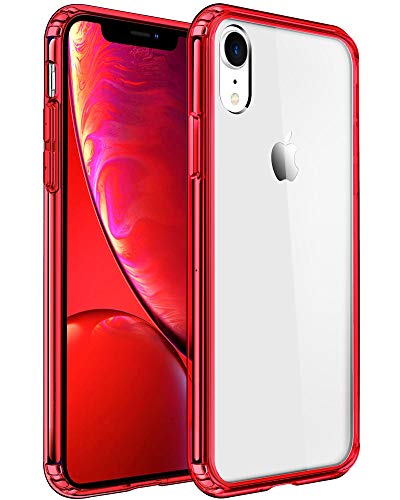 Mkeke Compatible with iPhone XR Case,Clear Anti-Scratch Shock Absorption Cover Case for iPhone XR
