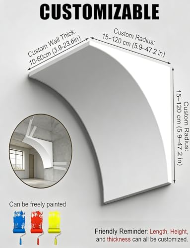 Kit de moldeo de puerta de arco de espuma para sustituir marcos rectos 4