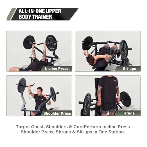 Image of Major Fitness Drone P1 Bench Press Rack with Independent Arms - Adjustable Flat & Incline Bench Press for Chest & AB Workouts - Perfect Home Gym Equipment