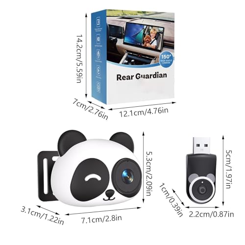 Monitor de coche para niños inalámbrico, cámara de seguridad 1080P y gran angular 6