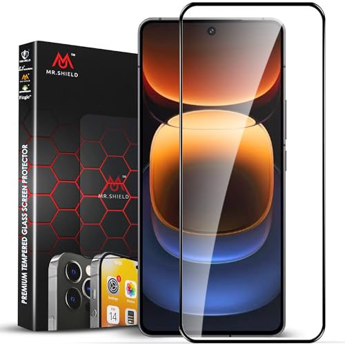 Image of Mr.Shield Top-Notch HD+ Tempered Glass Screen Protector Guard for iQOO 12 / Neo 9 / Neo 9 Pro (6.78 Inch), 9H Hardness, Military Grade Protection, Easy Installation kit
