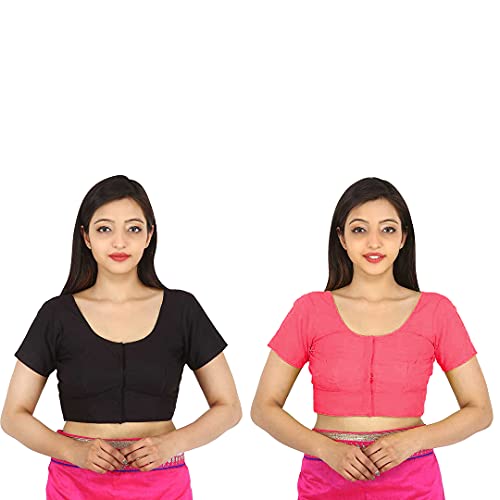Image of Namita Women's Rubia Cotton Solid Half Sleeve Blouse