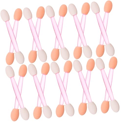 Baluue Non-slip Double-ended Eyeshadow Stick Portable Eye Makeup Brush for Parties Travel and Daily Use