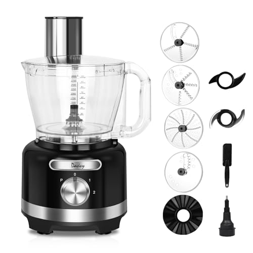 Davivy 16 Cup Food Processor,10-in-1 Multifunction 3.8L Robot Culinaire, Food Processors Chopper...