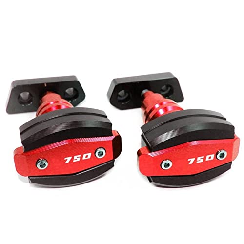 Protection antichute Kawasaki Z750 kit pare-carénage rouge