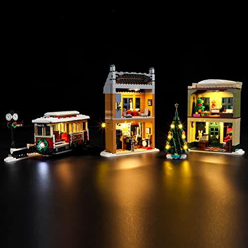 YEABRICKS LED Light for Lego-10308 icons Holiday Main Street Building Blocks Model (Lego Set NOT Included) - Image 2
