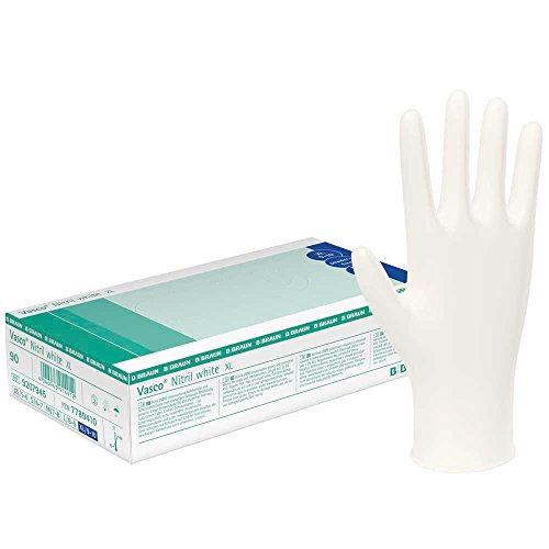 B.Braun Vasco® Nitril white L Nitrilhandschuhe Untersuchungshandschuhe 100 Stück
