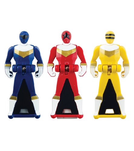 Power Rangers Super Megaforce - ZEO Legendary Ranger Key Pack, Red/Blue/Yellow