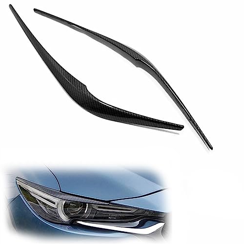 Paupières de phares Mazda CX-5 plastique terni masqué par du carbone