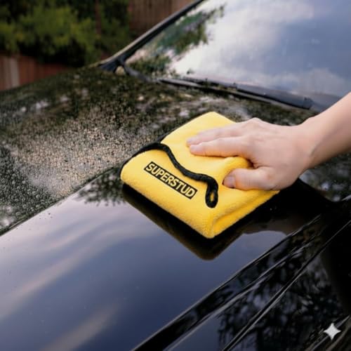 Image of SUPERSTUD 2 Pcs Combo - Car Vacuum Cleaner 3 in 1 (1Pcs) | Microfiber Cleaning Cloths for Car (1-Towel), 40x30 cm