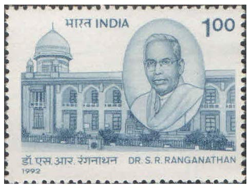 India 1992 Dr. S. R. Ranganathan ( Father of Indian Library Science ) Postage Stamp Mint Unhinged