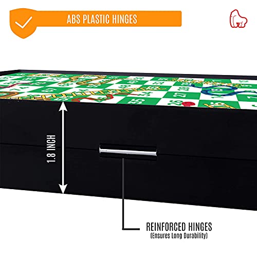 Kingmade Magnetic Snakes And Ladders Game Set - Portable With Built-In Storage Board Game For All Ages (10 Inches) | Interesting Gift For Kids And Adult #TOP3