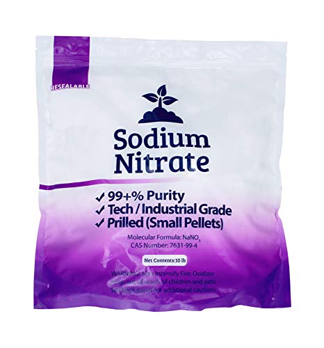 50 lb Sodium Nitrate Fertilizer 99+% Pure Chile Saltpeter Gold Metal Refining Industrial Grade Glass Pottery Enamels
