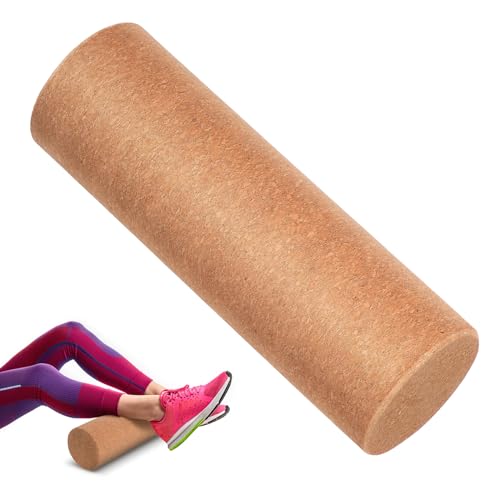 BUGUUYO de Corcho para Yoga Fitness y Masaje Muscular Columna Práctica y Firme Antideslizante para Estiramientos y Entrenamiento Corporal