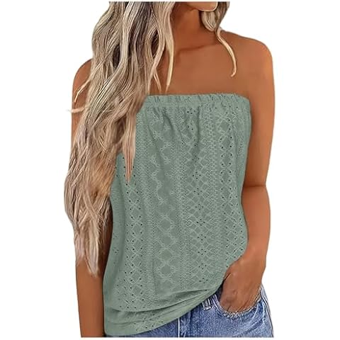 Ainiyo Elegant Solid Colour Mesh Tube Top Cover