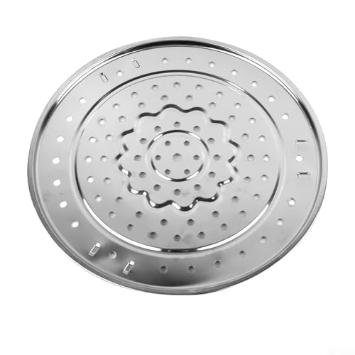 Estante para vaporera, bandeja de vapor de acero inoxidable con patas extraíbles para vaporera, utensilios de cocina, olla a presión, cesta de vapor multifuncional (30 cm)