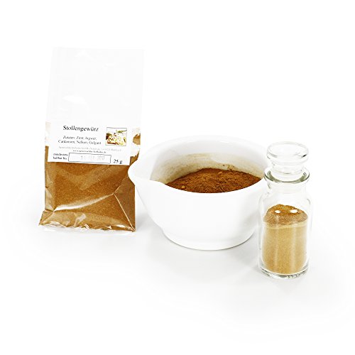 Stollengewürz, Weihnachtsgewürz, Backmischung glutenfrei, Biskuit & Stollen Backzutaten, Weihnachtsstollen, Mandelstollen, Butterstollen, 25g