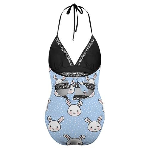 Maillot de bain lapin dessin animé confortable et galbant