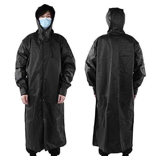 Capa de chuva Poncho de chuva, capa de chuva com capuz portátil EVA impermeável ao ar livre para cam
