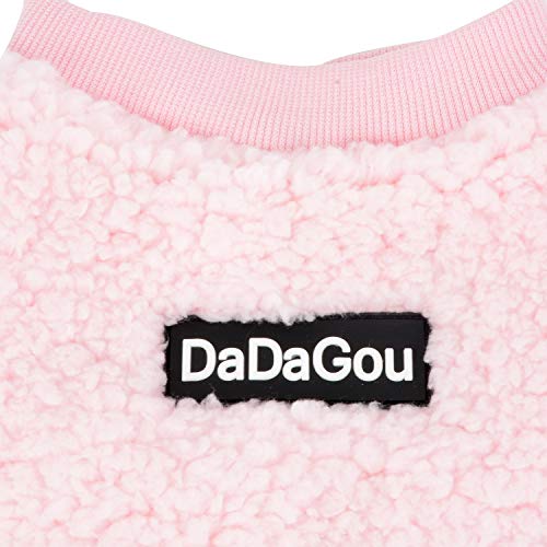 Zunea Wintermäntel für kleine Hunde Fleece Warm Hundepullover Sweater Welpen Winterjacke Chihuahua Katze Kleidung Haustier Jungen Mädchen Hundebekleidung Rosa S