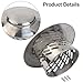 304 Stainless Steel Chimney Cap for Roof Pipe Exhaust Hood, Umbrella-Shaped Rain & Debris Guard, Wall Fresh Air Outlet, Flue Cap Compatible with(110mm（4inch）)