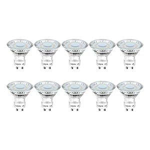 Lepro GU10 LED Bulbs, Warm White 2700K, 4W 325lm, 50W Halogen Spotlight Equivalent, Energy Saving GU10 LED Light Bulbs…