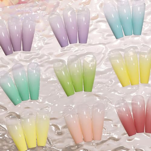 Esmalte de gel de estampado multicolor con paleta para moldear uñas 6