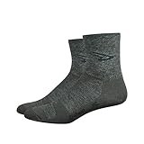 DeFeet Men's Argyle Gray Hi-Top Wool Eater Sock