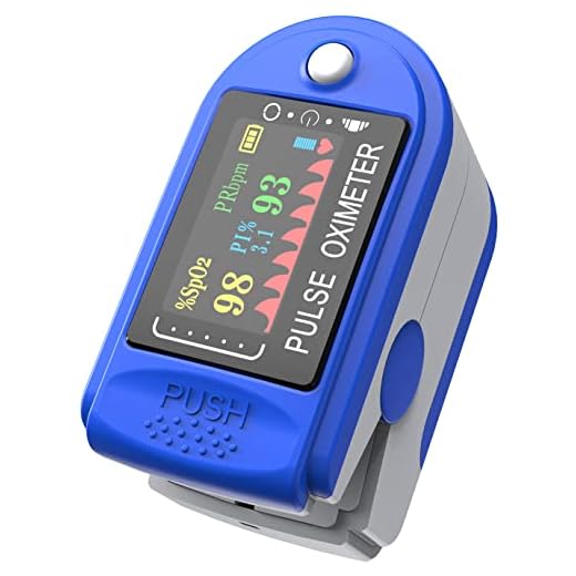 Ossimetro da Dito,Pulsossimetro da Dito Professionale, Sensore Digitale di Ossigeno Nel Sangue e Pulsazioni, con Allarme SPO2, per Uso Domestico, Fitness e Sport Estrem (Blu)