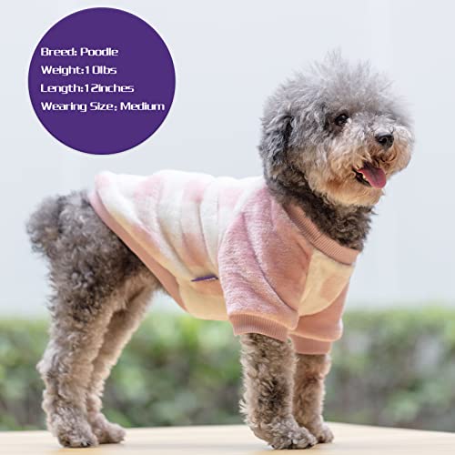 Cyeollo Valentines Day Dog Sweatshirt Winter Dog Sweater Flannel Buffalo Plaid Warm Dog Clothes For Small Dogs Size L #TOP3