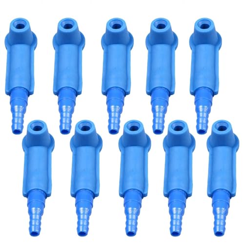 ANBOO 10 Stück Bremsflüssigkeits Ölwechsler Anschluss,Auto Bremsflüssigkeit Wartungswerkzeug,Wartungswerkzeug Zur Entlüftung Von Bremsen,Bremsflüssigkeitstester Für PKW, LKW (blau)