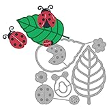 GLOBLELAND Ladybug Metal Cutting Dies Animals Die Cuts for DIY Scrapbooking Festival Holiday Greeting Cards Making Album Dairy Envelope Decoration, Matte Platinum