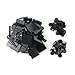 RCmall MOC City Creative Building Set – Train Base Wheels, Low-Loader Truck & Railway Tracks DIY Kit (Compatible with Technical Parts 92339, 92088, 4025) (1PCS Low-Loader Truck)