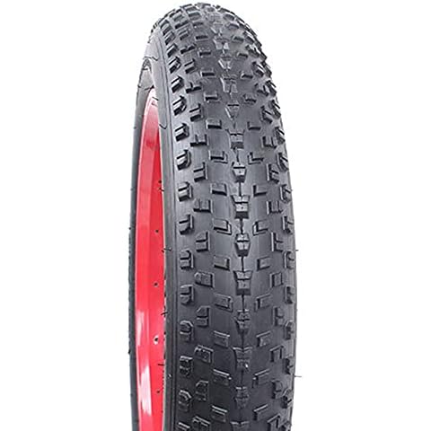 26x4.0 Fat Bike Tires Folding Bead Electric Bicycle Mountain Wire Tire Accessory (Black/26x4.0/30TPI/1 Tire) Cover