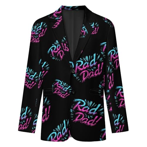 Rad Dad Casual Suits Jackets for Men Two Buttons Business Coat Wedding Dinner Party3
