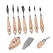 VILLFUL Painting Mixing Tool Set 7pcs Oil Painting Knife Set Scrapers Spatulas Shovels for All Techniques