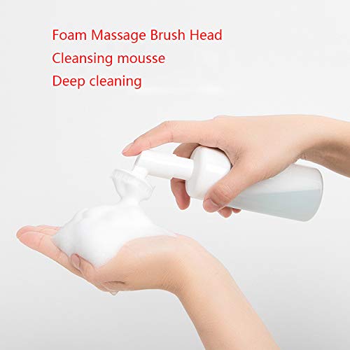 Sukpsy 2 Pcs 100/150 Ml Transparent Empty Soap Foaming Bottle Mousse Foam Bottle Facial Cleanser Pump Dispenser With Silicone Foam Massage Clean Brush Head #TOP1